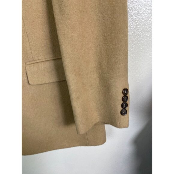 Brooks Brothers 346 Mens Camel Hair Blazer Jacket Size 41R Sports Coat Beige Vtg - Picture 12 of 16
